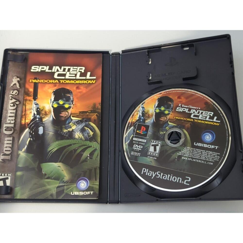 Tom Clancy's Splinter Cell: Pandora Tomorrow (Sony PlayStation 2, 2004) Complete
